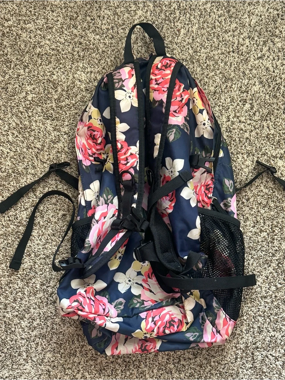 Venture Pal Floral Navy Hiking School Backpack